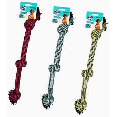 Dog Tug Toy with Triple Knot 50cm, assorted  
